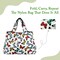 Wrapables Large Foldable Tote Nylon Reusable Grocery Bags, Rainbow Butterflies